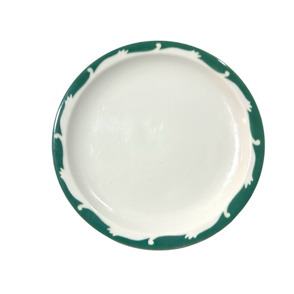 1954 Set 4 Syracuse USA Wintergreen Restaurant Dinner Plates 9” Wave Crest MCM - Picture 5 of 12